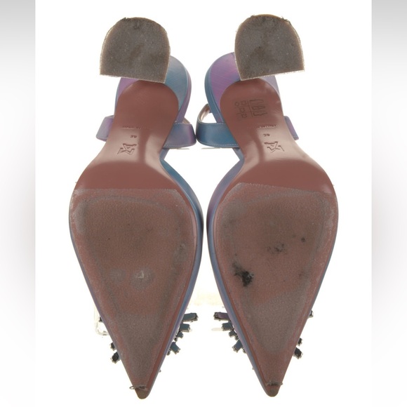 Amina Muaddi Begum Neoprene Slingbacks - Picture 2 of 2